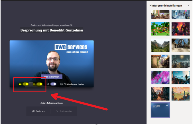 Nwc Nwc Services Blog Eigenen Hintergrund In Microsoft Teams Einfugen
